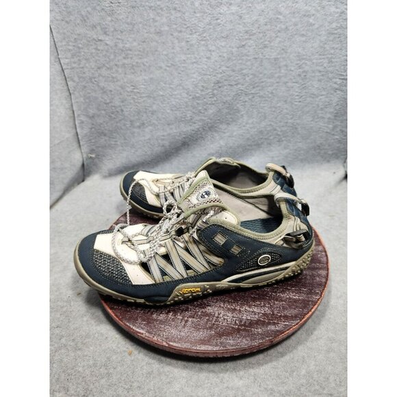 Mens Vibram Sole Hybrid Hiking Shoes Size 10 Athletic Outdoor Footwear Beige & B main image 11